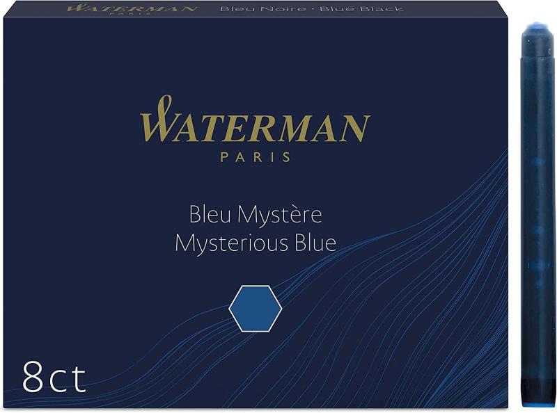 WATERMAN 【ウォーターマン】 カートリッジインク・スタンダード（8本入り） ブルーブラック （S2270220）