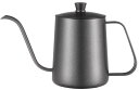 桜花直郵 【日本食品規格検査済み】 600mlコーヒードリップポット 細口コーヒーケトル 珈琲ポット2~3人用 コーヒーメーカー ステンレス コーヒーショップ/キャンプ/アウトドア用 ブラック(3)