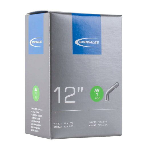 シュワルベ(SCHWALBE) 【正規品】シュワルベ チューブ 1AV (45°) ハコ サイズ:12” 米式40mm/45°バルブ シュワルベ(SCHWALBE) 【正規品】シュワルベ チューブ 1AV (45°) ハコ サイズ:12” 米式40mm/45°バルブ