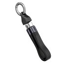 GLOWZEN usb c ケーブル 短い type-c ケーブル 短い 13CM 240W急速充電 40Gbps データ伝送 8K 持ち運び便利 キーリング付 コネクターカバー(2)