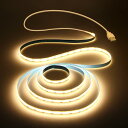 ALITOVE COB テープライトUSB ledテープ 5V 1M 320Leds 3000K電球色 フレキシブル 高密度 LEDテープライトCRI85+ F...