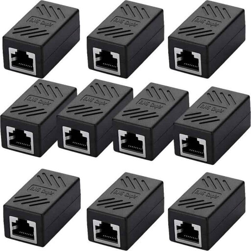 SIENOC RJ45 LANケーブル用中継コネクタ コンパクト ギガビット RJ45 延長 コネクタ プラグ CAT5/CAT6 メス-メス 5個入り ブラック (10個入り) SIENOC RJ45 LANケーブル用中継コネクタ コンパクト ギガビット RJ45 延長 コネクタ プラグ CAT5/CAT6 メス-メス 5個入り ブラック (10個入り)