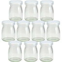 ガラスビン.comヨーグルト100 PE CAPヨーグルト瓶 プリン瓶 100ml -10本セット-(3)