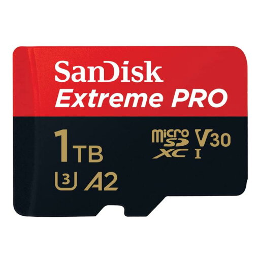 SanDisk microSDXC UHS-I Card 1TB Extreme PRO Ultra High Speed Type (Up to 200 MB/s / Write Up to 140 MB/s when using SanDisk Pr SanDisk microSDXC UHS-I Card 1TB Extreme PRO Ultra High Speed Type (Up to 200 MB/s / Write Up to 140 MB/s when using SanDisk Pr