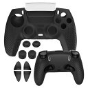 XBERSTAR PS5 DualSense Edge コントローラーに対応用人間工学に基づいた滑り止めシリコンカバーケース、DualSense Edgeカバー ワイヤレスコントローラー用ソフトラバープロテクタースキン、サムグ(2)