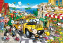 エポック社 300ピース ジグソーパズル PEANUTS ハッピー スクールバス (26x38cm) 28-033s のり付き ヘラ付き 点数券付き EPOCH