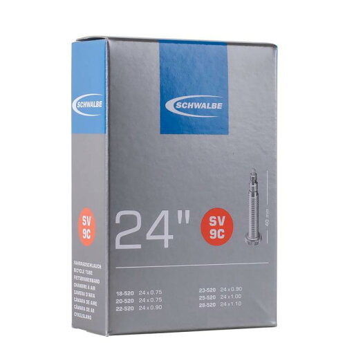 SCHWALBE(シュワルベ) 【正規品】24×7/8(23-520)用チューブ 仏式 40mmバルブ 9CSV SCHWALBE(シュワルベ) 【正規品】24×7/8(23-520)用チューブ 仏式 40mmバルブ 9CSV