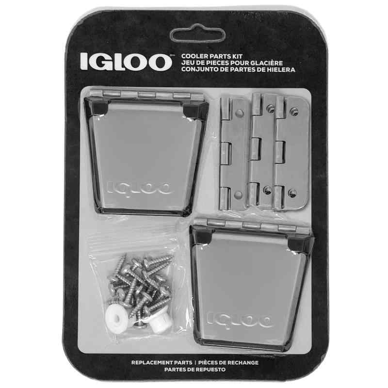 Igloo Cooler 高耐久ステンレススチールパーツキット - ラッチ2個、ヒンジ3個、ラッチポスト&ネジ - マリングレード、耐腐食性パーツ