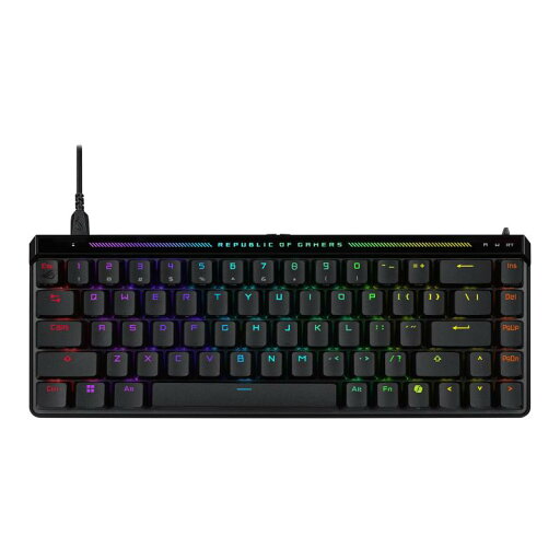 ASUS ROG Falchion Ace HFX ゲーミングキーボード ラピッドトリガー 磁気式キースイッチ 65%レイアウト キーボード 有線 ポーリングレート8000Hz 高速反応 ゲーミングキーボード 静音 カバーケース付 ASUS ROG Falchion Ace HFX ゲーミングキーボード ラピッドトリガー 磁気式キースイッチ 65%レイアウト キーボード 有線 ポーリングレート8000Hz 高速反応 ゲーミングキーボード 静音 カバーケース付