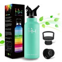 HOMHAR スポーツボトル 直飲み水筒 保温保冷 500ml/750ml/1000ml