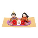 ryukodo リュウコドウ,金色座り雛人形 (京ちりめん), 金、銀、肌色、ピンク、赤、紫、黒etc, 雛/約奥8.0×幅11.5×高5.5cm(12g) 毛せん/約縦10.0×横15.0cm(3g)