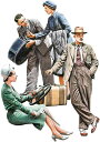 ミニアート 1/35 自動車で旅行する民間人セット 1930-1940年代 4体入 プラモデル MA38017(3)