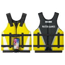 WATER GAMES ライフジャケット フローティングベスト シュノーケリングベスト 大人用 子供用 防水スマホケース 付き 日本国内メーカー 一般財団法人日...