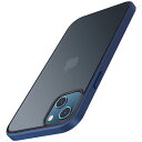 TENDLIN iPhone 13 用ケース 半透明 マット感 薄型 衝撃吸収 擦り傷防止 指紋防止 ワイヤレス充電対応 アイフォン13 6.1 インチ カバー