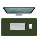 NOEINA オフィス用品 PUレザー デスクマット マウスマット PC机 学習机 パソコンマット マット 大型 多機能 耐久性 両方の側が利用可能 グリーン+グレー 100×50cm(3)