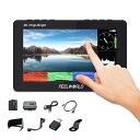 FEELWORLD F5 PROX 5.5インチ1600nit高輝度DSLRカメラフィールドモニター3D LUT波形タッチスクリーン4K HDMI/Type-C入力1920x1080IPS小型フルHD(F970バッテリーと収納袋付き)