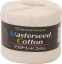 ダイヤモンド毛糸 マスターシードコットン 毛糸 合太 col.101 ホワイト 系 30g 約106m(3)
