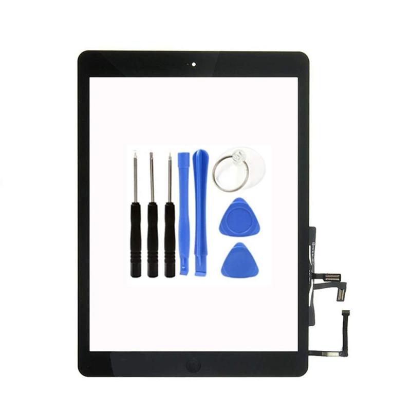 KAKUSIGA タッチスクリーン交換用 ipad フロントタッチパネル タッチスクリーンデジタイザー + ホームボタン + フレックスケーブル