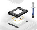 ElecGear LGA1700曲げ防止フレーム、Intel Core第12世代Alder Lake CPU LGA-1700ソケット用アルミニウム固定パーツILM、12番目のCPUバックルの交換用固定ブラケット(2)