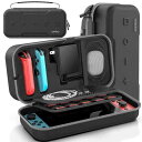 【Switch/Switch有機elモデル対応】Switch ケース OIVO スイッチ収納ケース 防水 防塵 防汚 耐衝撃 全面保護 大容量 持ち運び便利 Switch本体/Joy-Con/電源アダプタ/20枚ゲームカード/ケーブル/イヤホン(3)