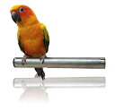 bath&bath 鳥用 止まり木 爪とぎ やすり インコ 文鳥 オウム くちばし ステンレス製 洗える 清潔 衛生的 太さ1.9cm