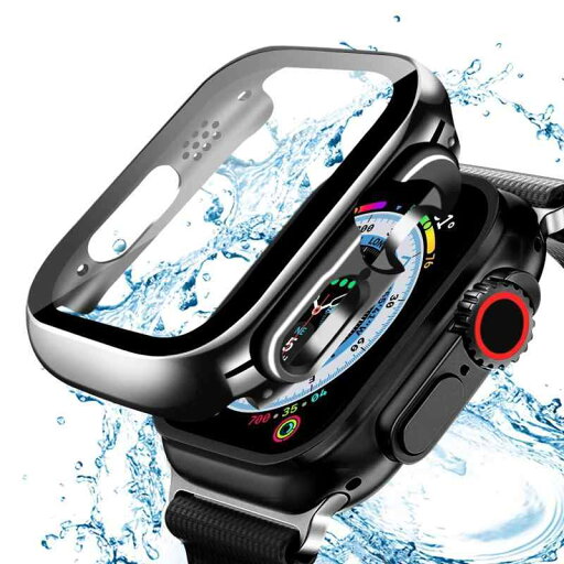 【2枚】ANYOI 対応 Apple Watch ケース 49mm 防水ケース 3D直角エッジデザイン メッキ加工 アップルウォッチ カバー ガラスフィルム 一体型 アップルウォッチ ケース 耐衝撃 apple watch カバー 全面保 【2枚】ANYOI 対応 Apple Watch ケース 49mm 防水ケース 3D直角エッジデザイン メッキ加工 アップルウォッチ カバー ガラスフィルム 一体型 アップルウォッチ ケース 耐衝撃 apple watch カバー 全面保