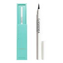 GASHIMA Liquid Eyeliner ガシマ リキッドアイライナー BS-BK1, 漆黒ブラック, ウォータープルーフ, 速乾, 24時間色落ちにくい, にじみにくい, 0.1mm描きやすい筆先, 極細ライン, 滑らかに描ける, 0.6mL,