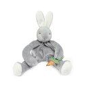 Bunnies By The Bay日本正規おしゃぶりがつけられるくたくた抱っこぬいぐるみ新生児 出産祝い がらがら ガラガラ ラトル おねんね 安眠 卒乳 寝かしつけ うさぎ グレー(4)