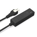 プレミアムスタイル iCharger USBポート搭載 AC電源タップ ブラック(AC×2/USB-A×1/USB-C×1) PG-UACTAP07BK(2)