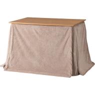 Rakuten - 【メーカー直送】東谷 ダイニング用こたつ布団 長方形 ベージュ KK-601BE 105×60cm用 2WAY 無地 ニット柄