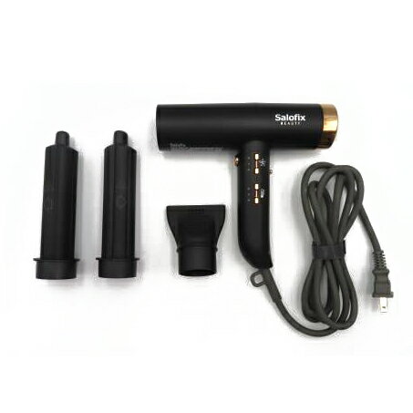 樂天商城 - 【富士商】Salofix　BEAUTY　HAIR　DRYER＆CURLER ブラックゴールド