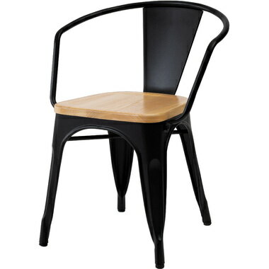 【メーカー直送】東谷 アームチェア PC-263 BK