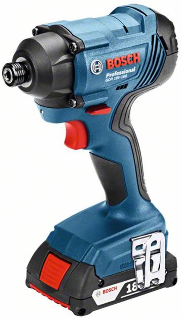 Bosch Professional(ボッシュ) 18V コードレスインパクトドライバー (2.0Ahバッテリー2個・充電器・キャリングケース付) GDR18V-160