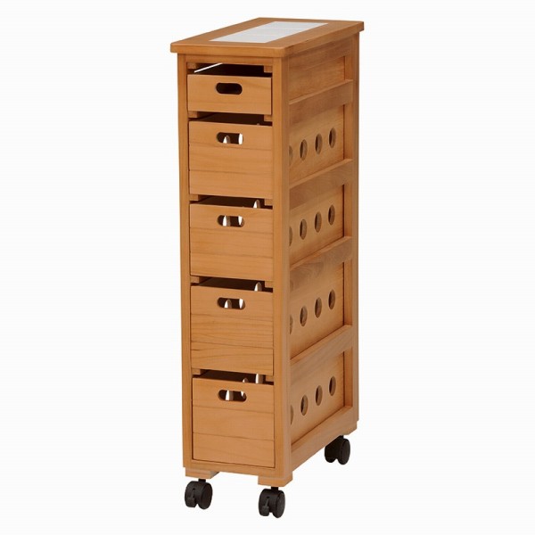 【メーカー直送】萩原 ストッカー MUD-6780NA（ナチュラル）