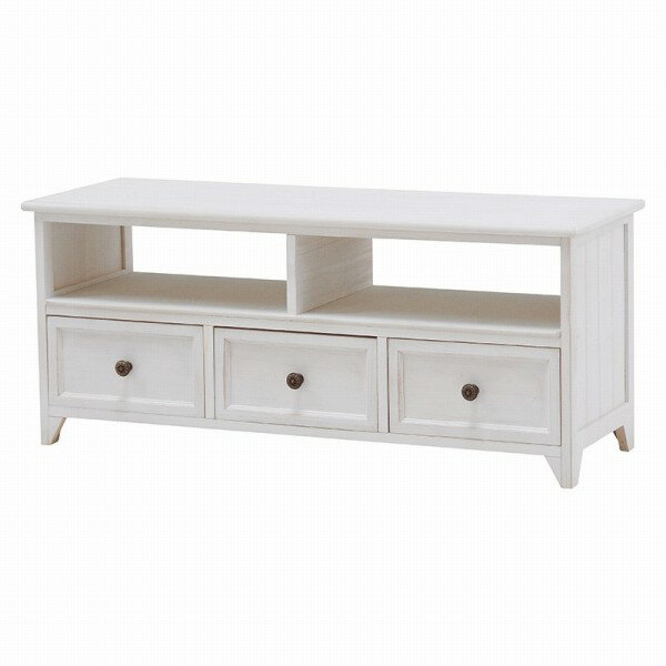 【メーカー直送】萩原 TV台 MTV-5383AW（アンティークホワイト）