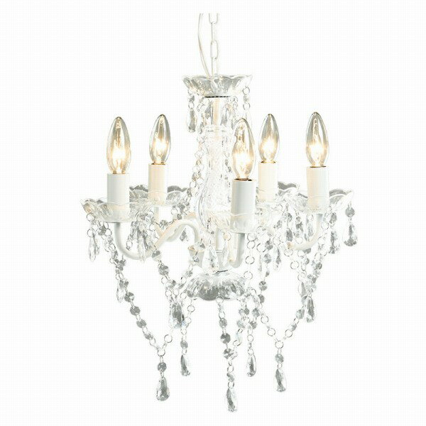 【メーカー直送】萩原 シャンデリア5灯 NL-8605CL（クリア）