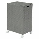 【メーカー直送】萩原 キャスター付収納ボックス RUD-2422GY