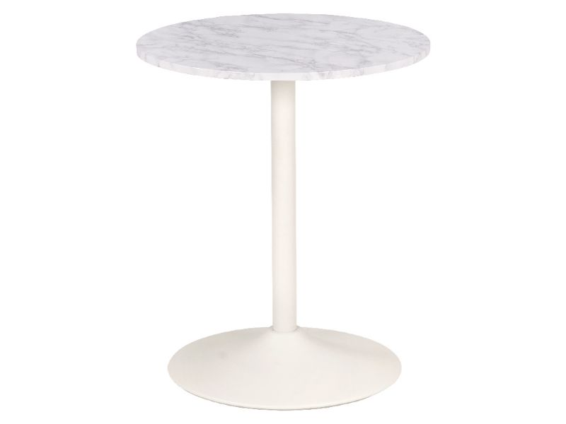 【メーカー直送】萩原 カフェテーブル(丸型) LT-4918MWH