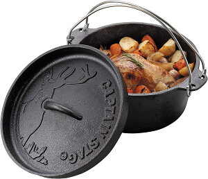 キャプテンスタッグ(CAPTAIN STAG) キャンプ バーベキュー ダッチオーブン 鉄鋳物 シーズニング不要(UG-3061)通販格安セール情報 楽天 通販