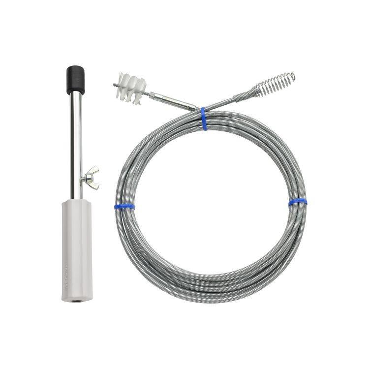 【カクダイ/GAONA/ガオナ】これカモ ブラシつきパイプクリーナー 5m (ワイヤー 排水パイプ つまり取り ..