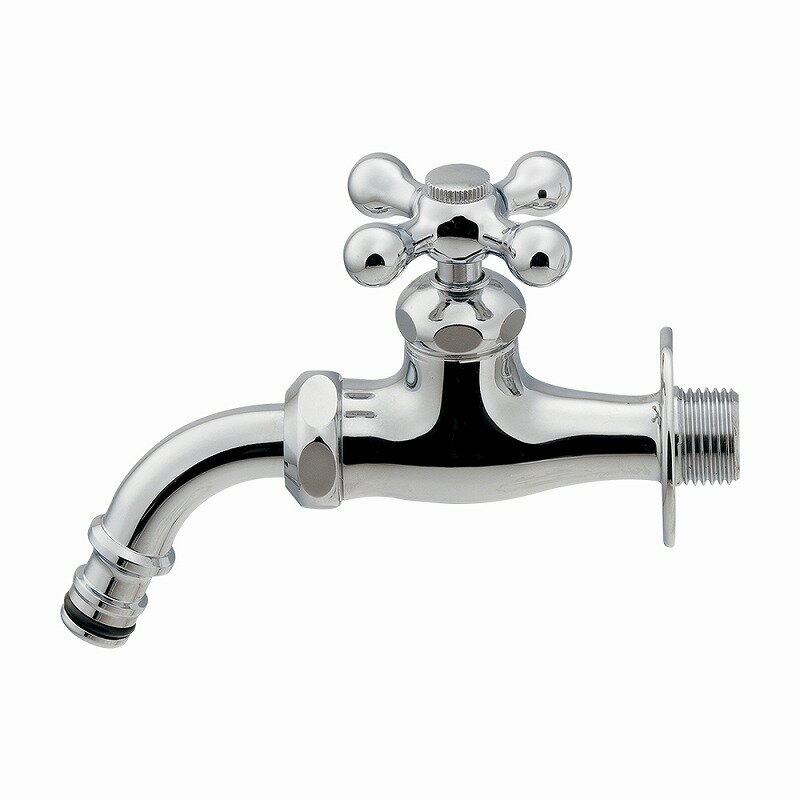 【カクダイ/GAONA/ガオナ】ガーデン用万能ホーム水栓 おしゃれ (ワンタッチ接続用 ホース取付) GA-RA001