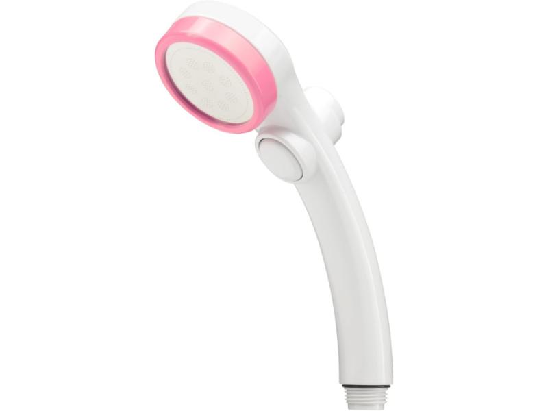 【カクダイ/GAONA/ガオナ】赤札見つけ シャワーヘッド 節水 極細 ストップ(シャワー穴0.3mm 肌触り・浴び心地やわらか 低水圧対応 ピンク)GA-FC018