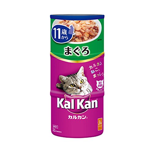 【セット販売：18本】マースジャパン Kal kan（カルカン） ラージ缶 11歳から まぐろ 160g×3缶