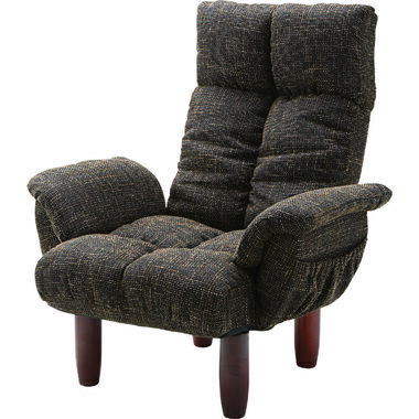 【メーカー直送】東谷 脚付パーソナルチェア ブラウン RKC-39BR