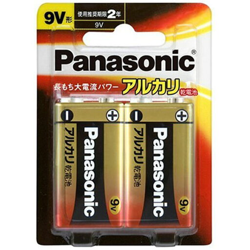 パナソニック 9V形アルカリ乾電池 2本パック 6LR61XJ/2B パナソニック 9V形アルカリ乾電池 2本パック 6LR61XJ/2B