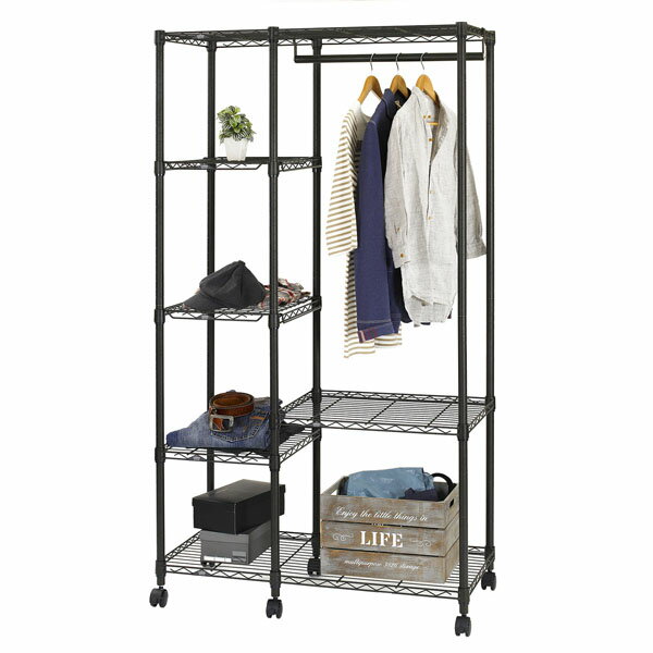 ドウシシャ ルミナスノワールワードローブ100W NO1018-WR