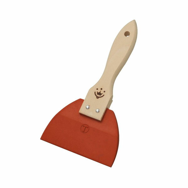 ハンディ・クラウン 柄付きゴムベラ 赤 小 100mm