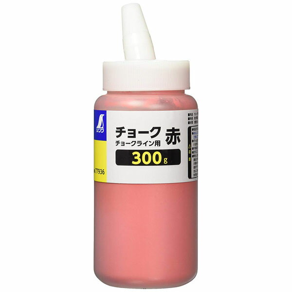 シンワ測定 粉チョーク 赤 300g 77936