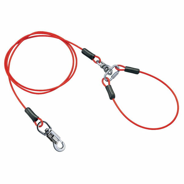 ペティオ (Petio) ワイヤーチェーン プラス 3.5mm (中型犬) レッド