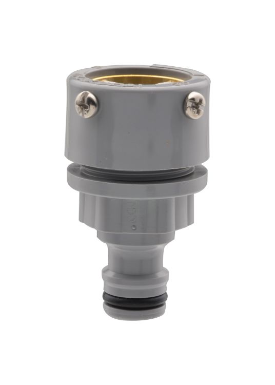 【カクダイ/GAONA/ガオナ】万能口金 ワンタッチ接続用 (蛇口ニップル ビス止め 呼20の蛇口 角型の吐水口) GA-QA018